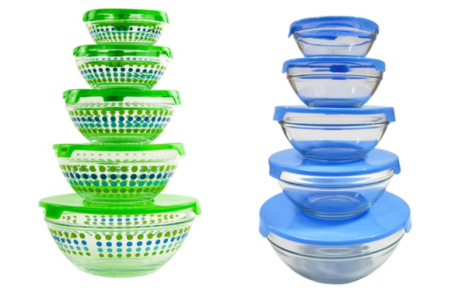 Glass Bowl Set (10-Piece)